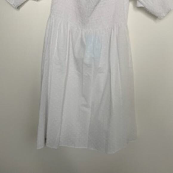Hill House Home Athena Nap Dress Sheer White Swiss Dot Womens New Small - Picture 9 of 16